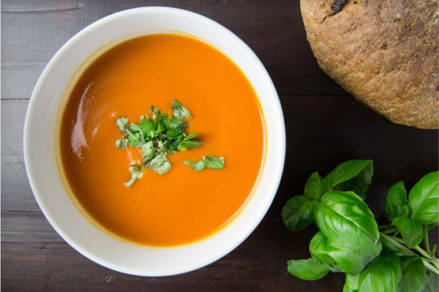 bowl of soup to help with oral surgery recovery